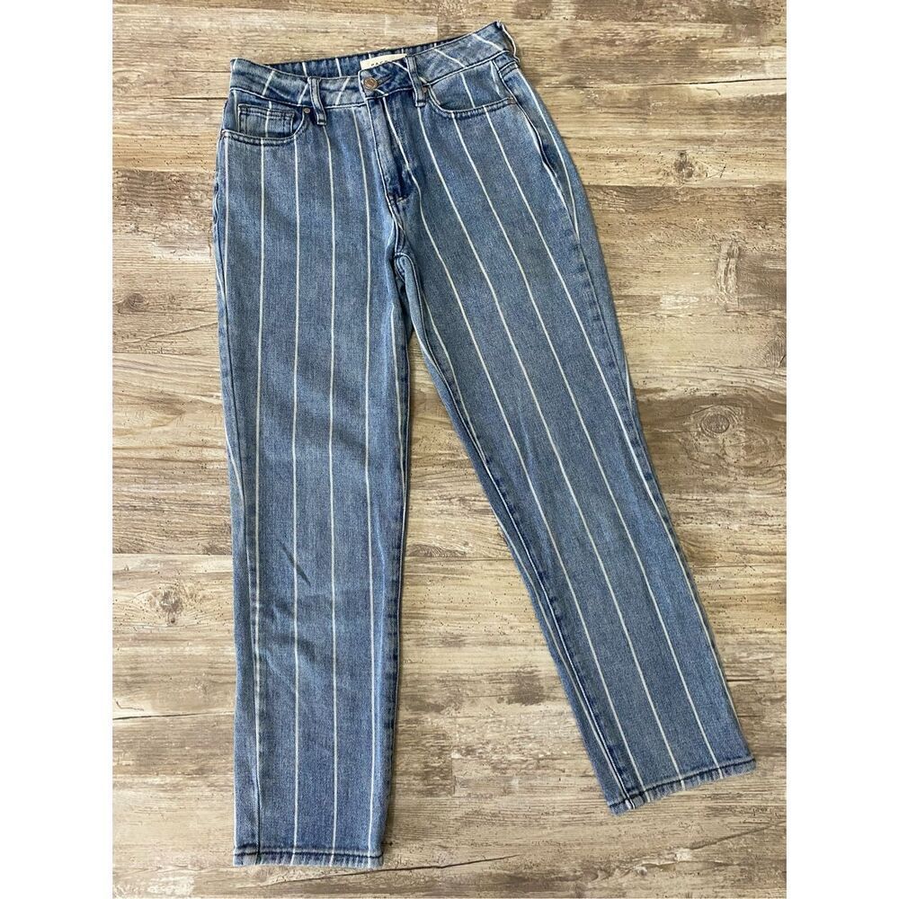 PacSun Pinstriped Mom Jeans Cropped Women’s Size 24